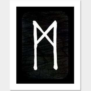 Mannaz | Elder Futhark Runes Posters and Art